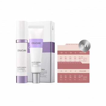 Отбеливающая сыворотка + крем White Energy Luminous Ampoule & Cream